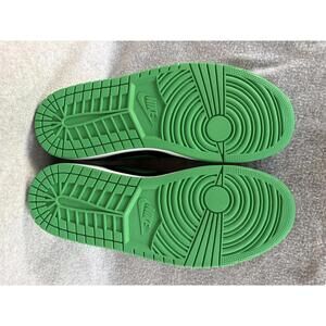 Air Jordan 1 Low OG Black/Green Sneakers 553558-065 Size 11